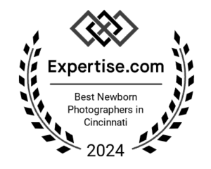 2024 Expertise.com award for best newborn photographers in Cincinnati.