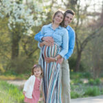 Spring maternity photoshoot in Ault Park